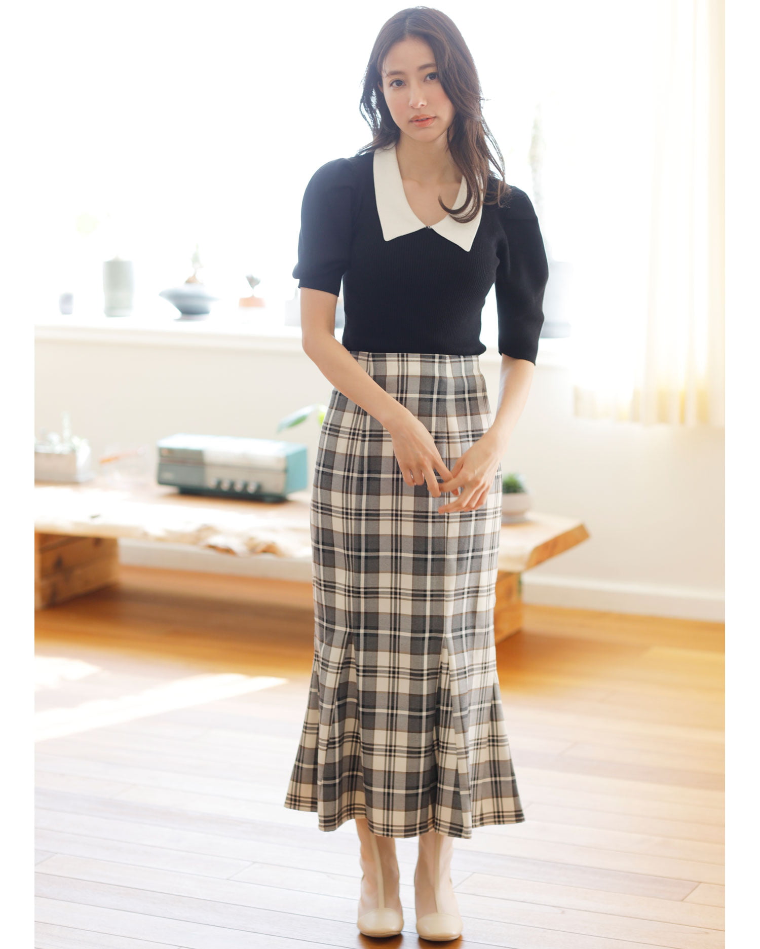 メーカー直送 Ingni黒ニットブラウス襟袖付きトップス Www Tonna Com メーカー直送 Ingni黒ニットブラウス襟袖付きトップス Www Tonna Com