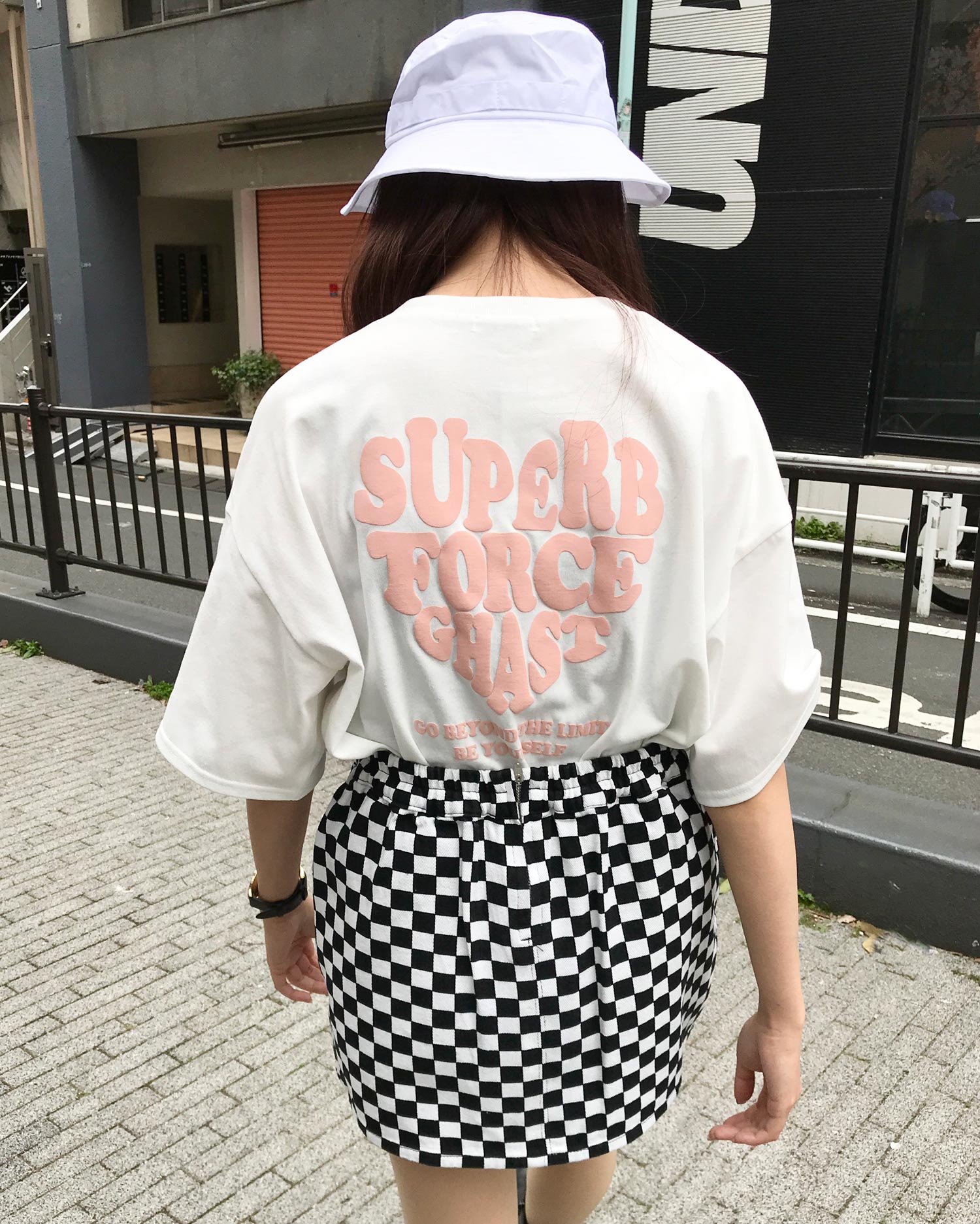 BACK発泡ハートロゴ半袖チュニックTシャツ|INGNI(イング) 公式通販|INGNI STORE tシャツ Tシャツ チュニックTシャツ