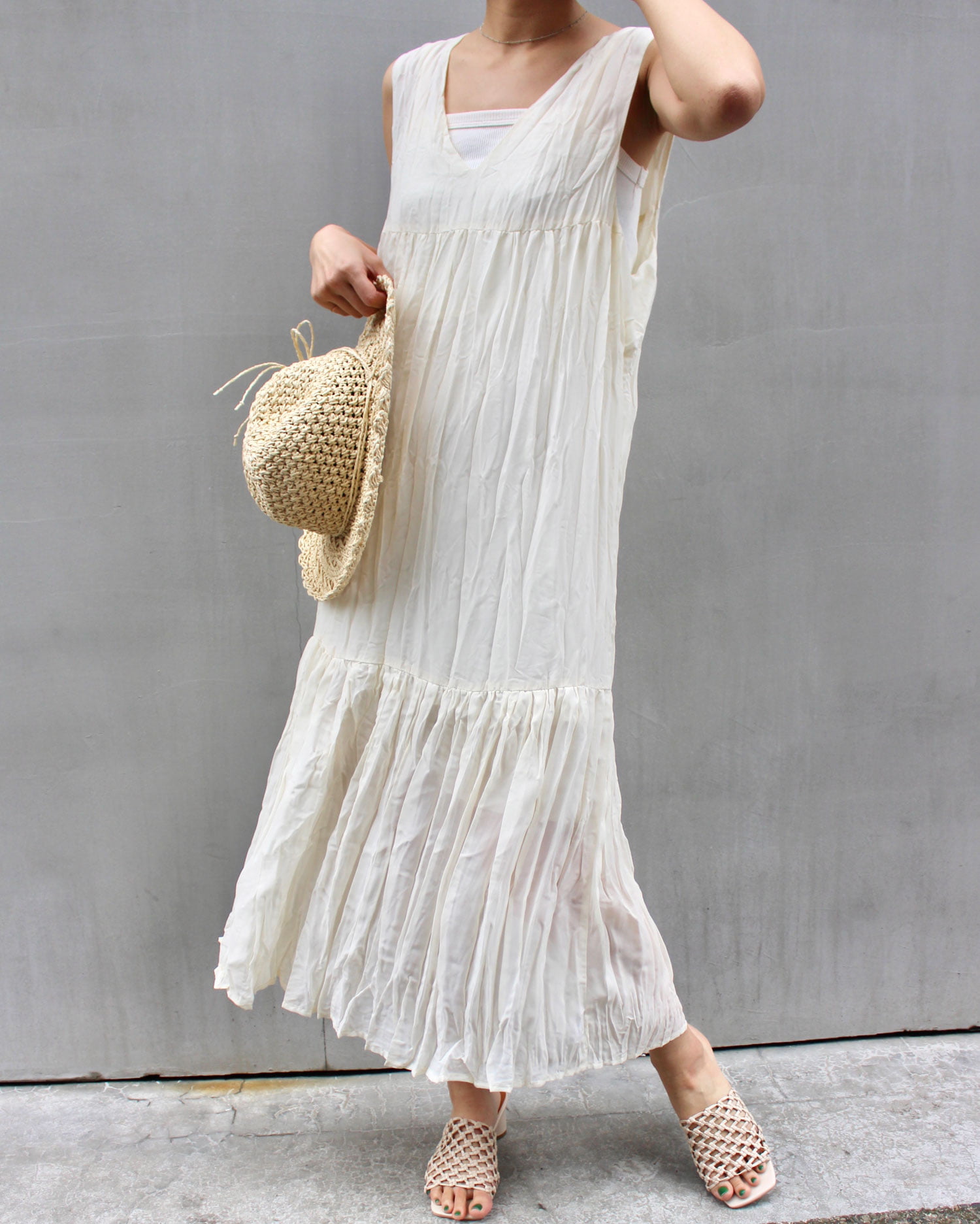 ワッシャーシフォンノースリワンピース Mlia エムリア 公式通販 Ingni Store ワッシャーシフォンノースリワンピース Mlia エムリア 公式通販 Ingni Store