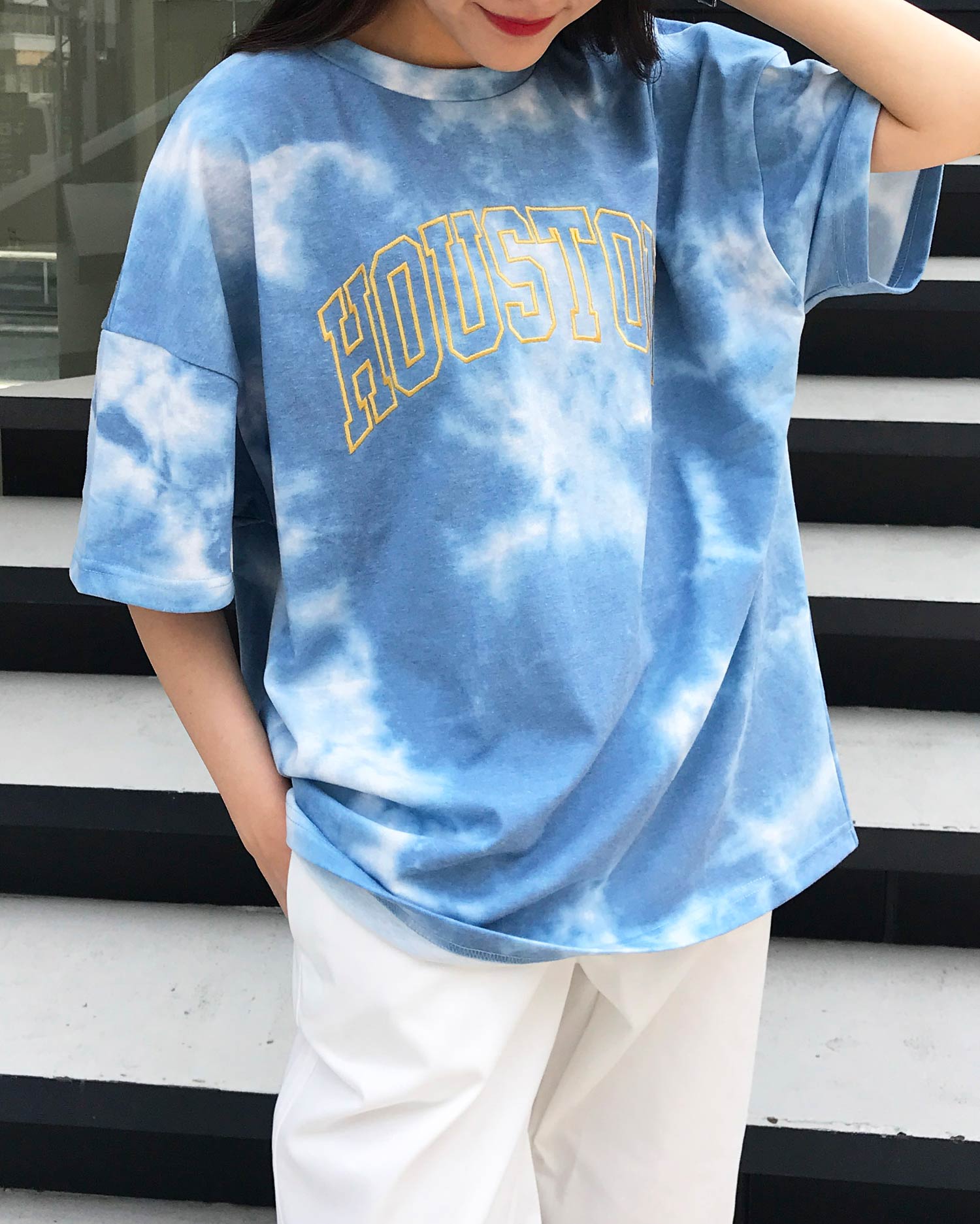 タイダイ柄カレッジロゴチュニックtシャツ Ingni イング 公式通販 Ingni Store