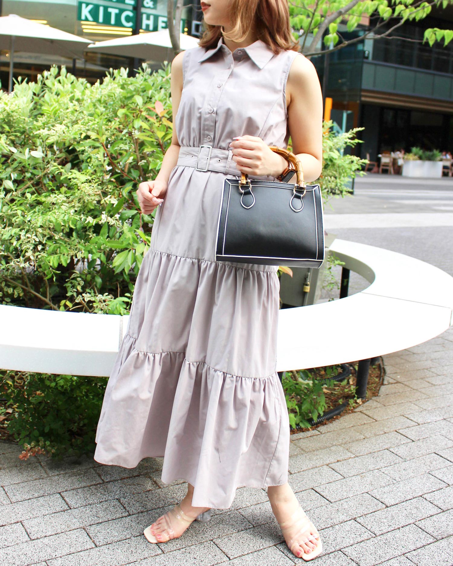 着用動画あり 共ベルト付ティアードノースリシャツ ワンピース Ingni イング 公式通販 Ingni Store 着用動画あり 共ベルト付ティアードノースリシャツ ワンピース Ingni イング 公式通販 Ingni Store