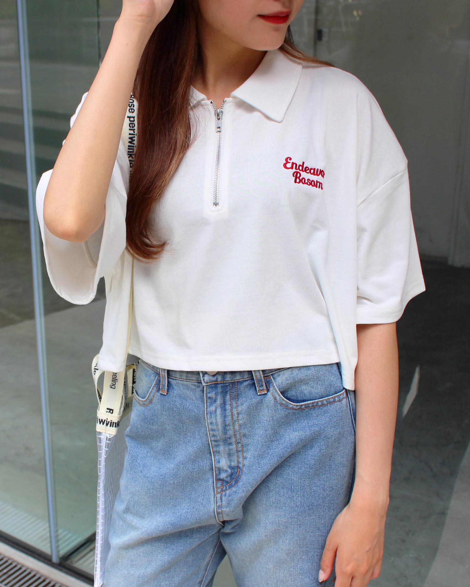 ハーフzip胸刺繍ロゴ半袖tシャツ Ingni イング 公式通販 Ingni Store