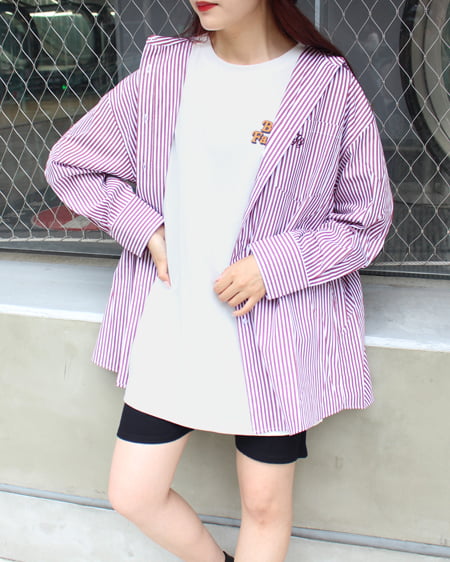 INGNI（イング） BackバタフライロゴチュニックTシャツ ｵﾌﾎﾜｲﾄ/ｵﾚﾝｼﾞ