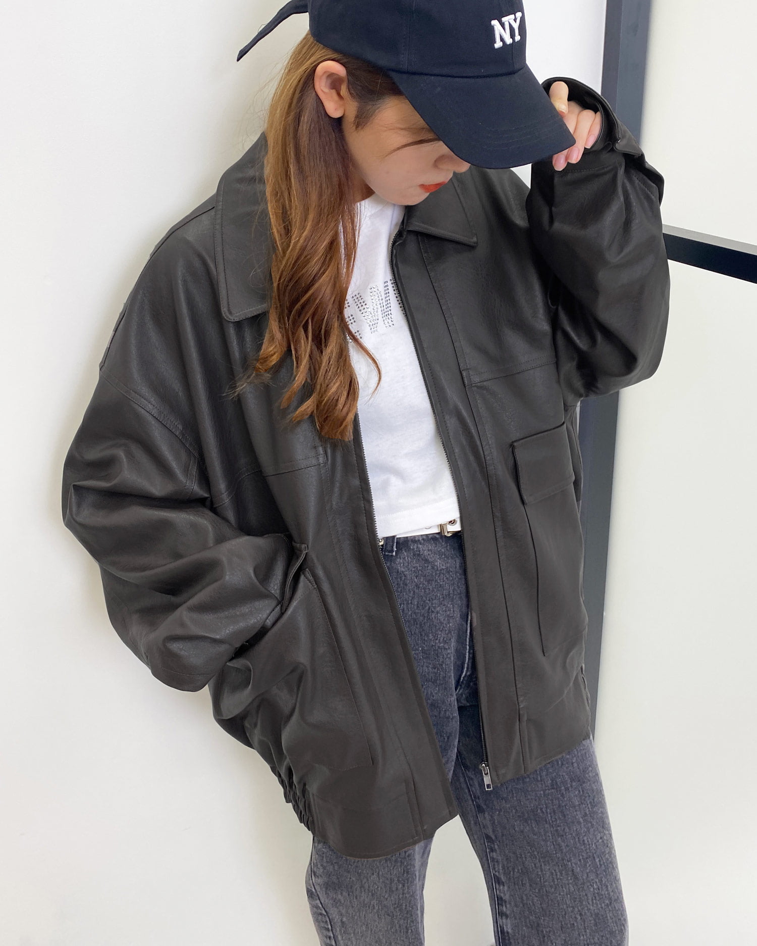 秋の新作 フェイクレザーブルゾン Ingni イング 公式通販 Ingni Store