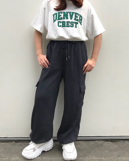 INGNI（イング） 裾ゴムカレッジロゴTシャツ ｵﾌﾎﾜｲﾄ