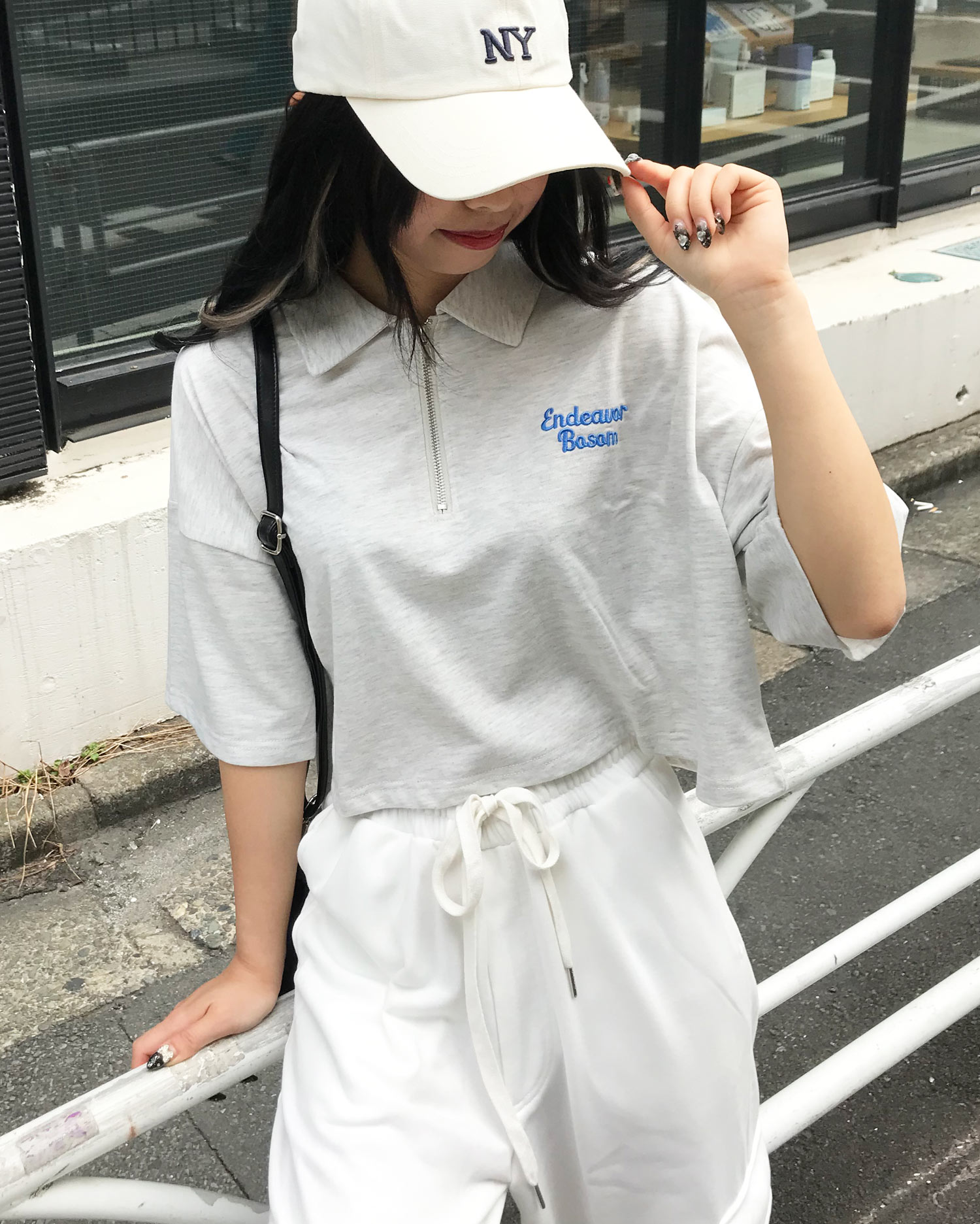 ハーフzip胸刺繍ロゴ半袖tシャツ Ingni イング 公式通販 Ingni Store