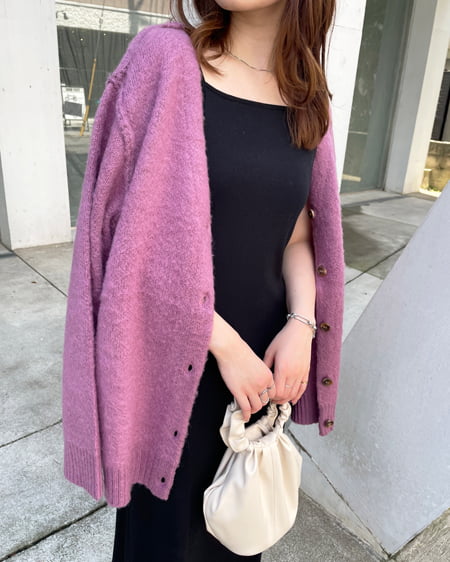 【WEB限定】モヘアタッチカーディガン（ＯＵＴＬＥＴ）