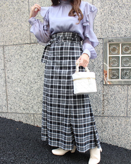 INGNI（イング） 2WAYリボン袖フリルシアー／ブラウス ｻｯｸｽ