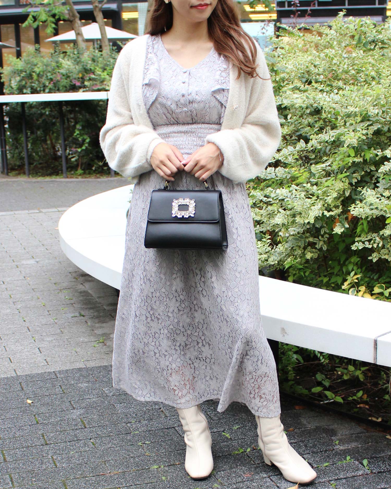 ウエストシャーリングレースワンピース Ingni イング 公式通販 Ingni Store