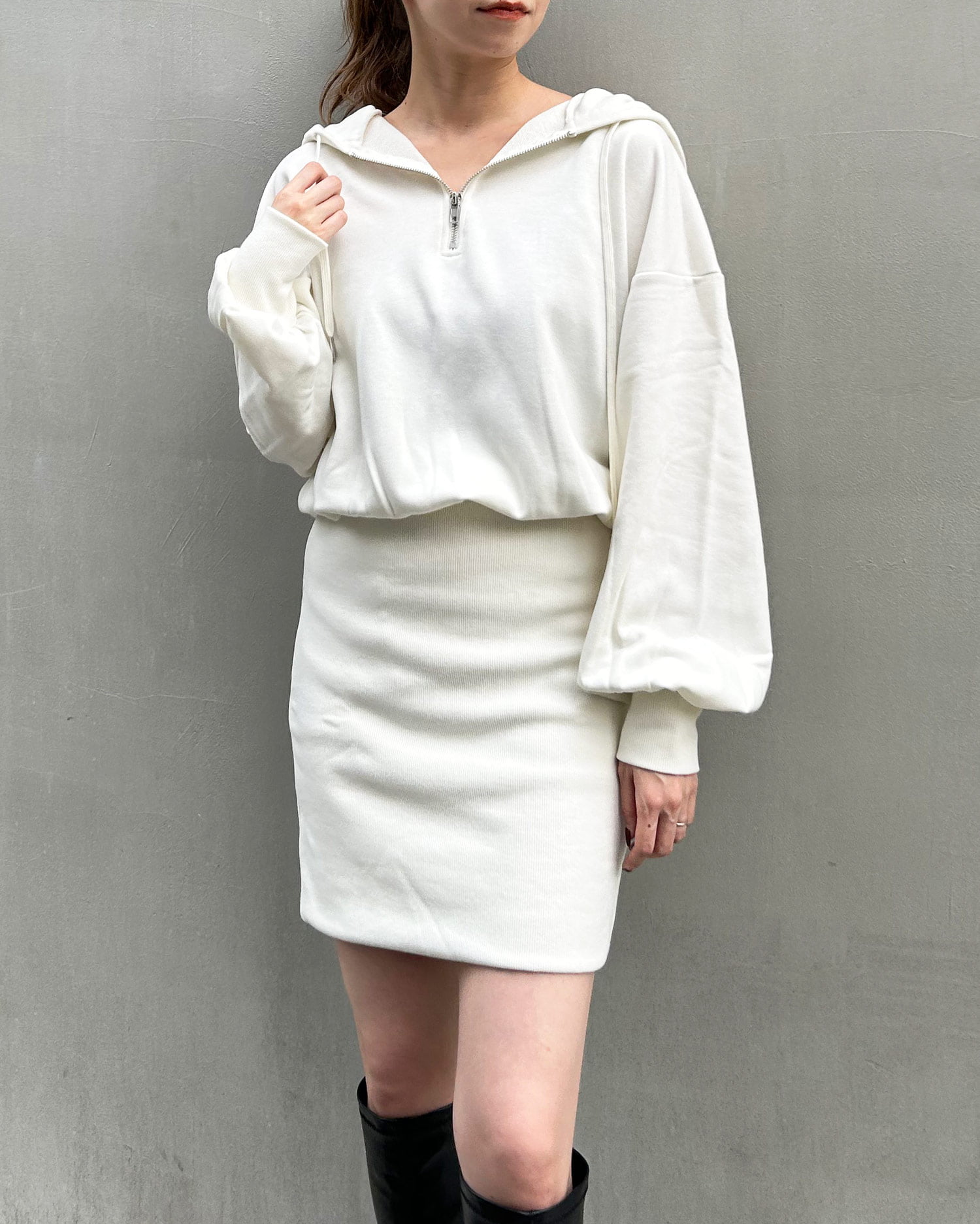 フードzipスウェットミニワンピース Ingni イング 公式通販 Ingni Store