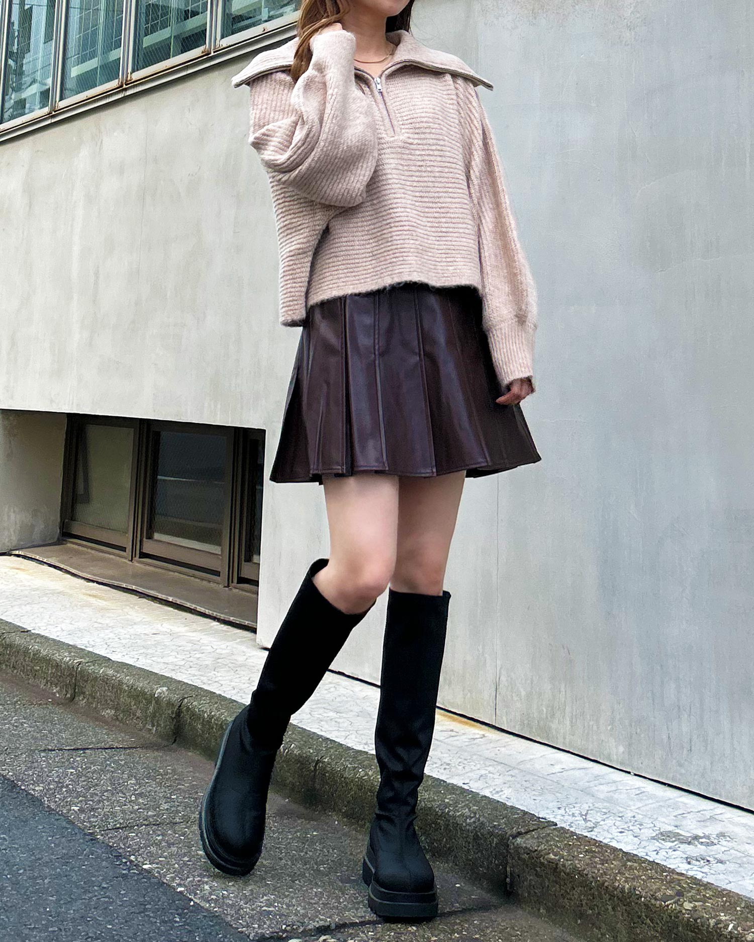 INGNI／フェイクレザー❤︎未使用値下げ！
