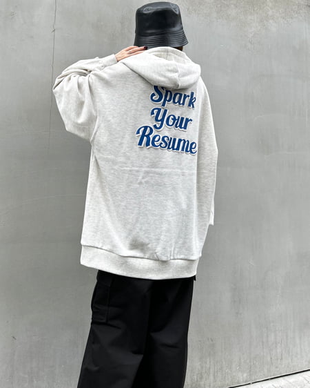 INGNI（イング） BACK発泡ロゴチュニックパーカー ｵｰﾄﾐｰﾙ