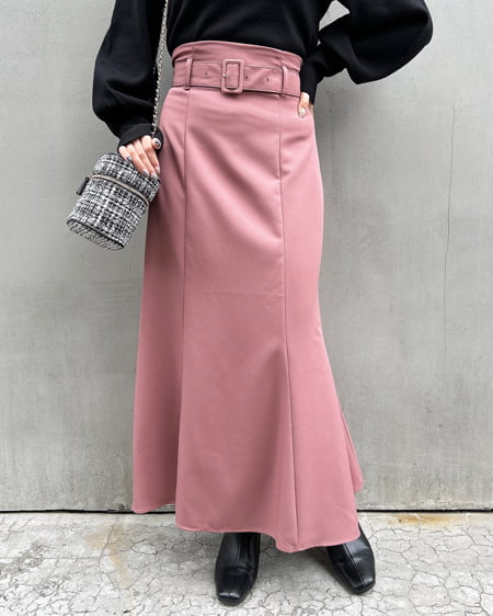 INGNI(イング) 共ベルト付マーメイドスカート／A ピンク