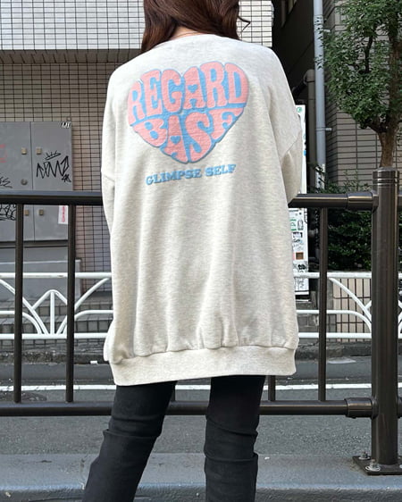 【着用動画あり】Backハートロゴチュニック