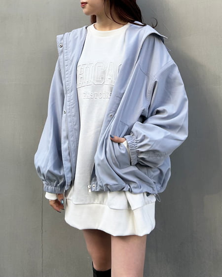 INGNI(イング) 抜き刺しゅうロゴチュニック オフホワイト