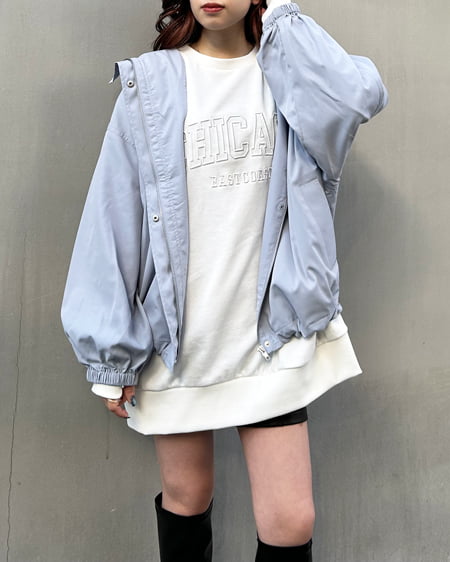 INGNI(イング) 抜き刺しゅうロゴチュニック オフホワイト