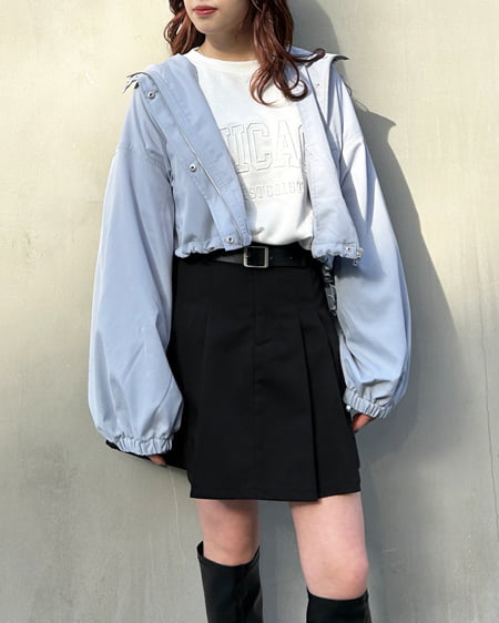 INGNI(イング) 抜き刺しゅうロゴチュニック オフホワイト