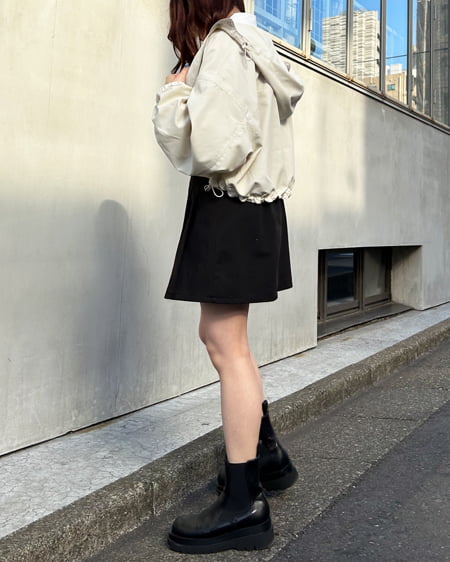 INGNI（イング） クロップド丈マウンテンパーカー ｱｲﾎﾞﾘｰ