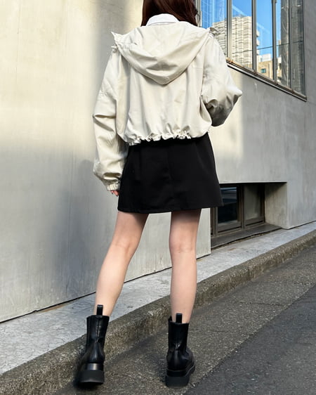 INGNI（イング） クロップド丈マウンテンパーカー ｱｲﾎﾞﾘｰ