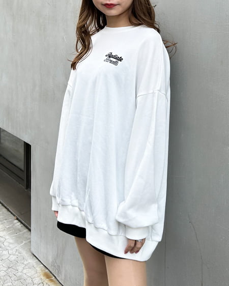 INGNI(イング) BACKロゴスウェットチュニック オフホワイト