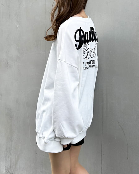 INGNI(イング) BACKロゴスウェットチュニック オフホワイト