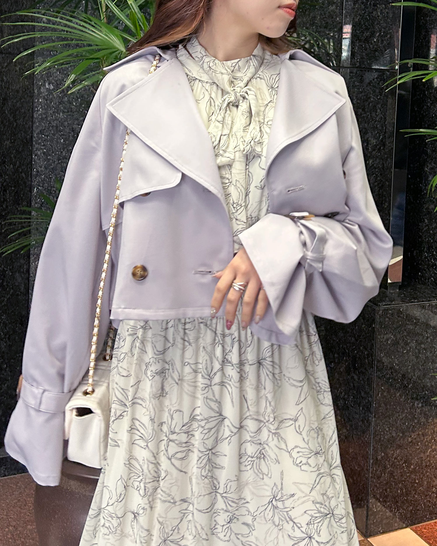 OUTLET SALE ショート トレンチコート