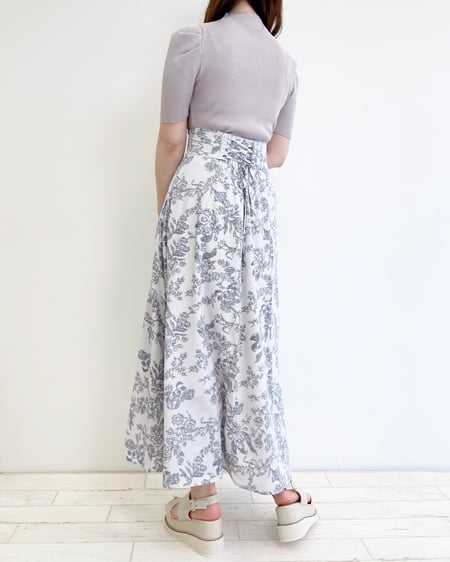 INGNI(イング) デコルテオープンパワショル5分袖ニット グレージュ