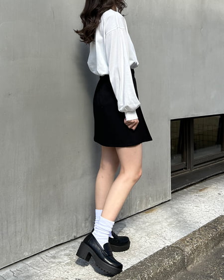 INGNI(イング) 刺しゅうロゴリンガーロングTシャツ オフホワイト/ピンク