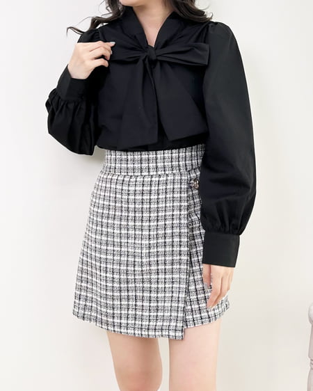 INGNI(イング) ボウタイ長袖/ブラウス クロ