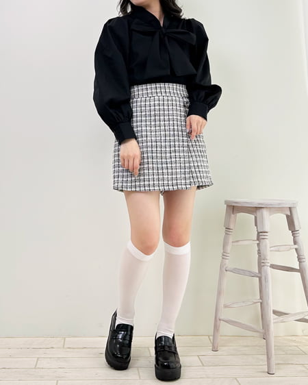 INGNI(イング) ボウタイ長袖/ブラウス クロ