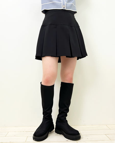 INGNI(イング) 配色半袖ニットカーディガン サックス/オフホワイト