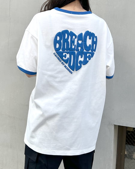 【着用動画あり】BACKハートロゴリンガーTシャツ