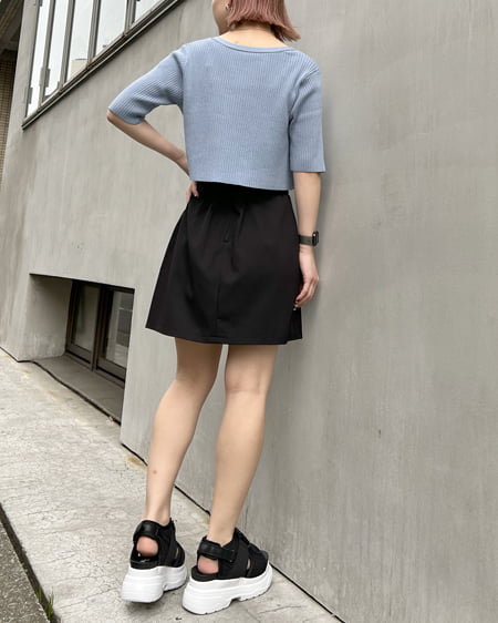 INGNI（イング） フロントチェーン付半袖ボレロニット＋キャミSET ｻｯｸｽ