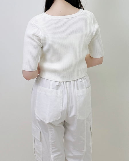 INGNI（イング） フロントチェーン付半袖ボレロニット＋キャミSET ｱｲﾎﾞﾘｰ