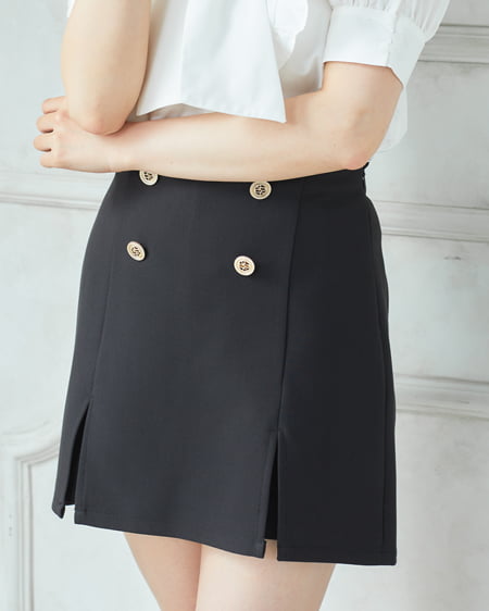 裾スリットスカパン