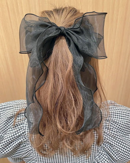 メロー加工シアーヘアゴム