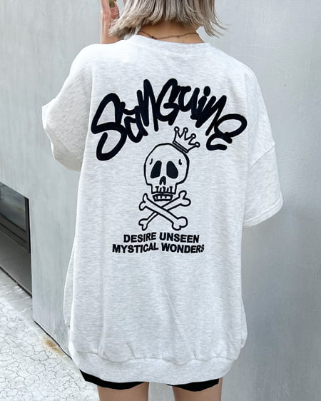 INGNI(イング) BACKスカルロゴチュニックTシャツ ｵｰﾄﾐｰﾙ