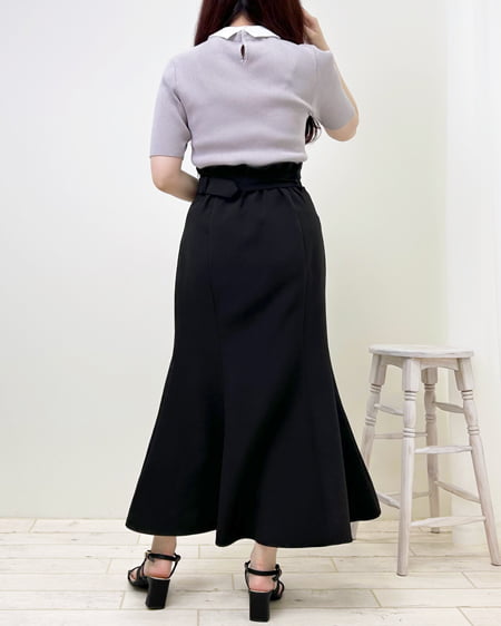 INGNI(イング) 共ベルト付マーメイド/スカート クロ