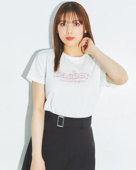 ふくれ刺しゅうロゴTシャツ
