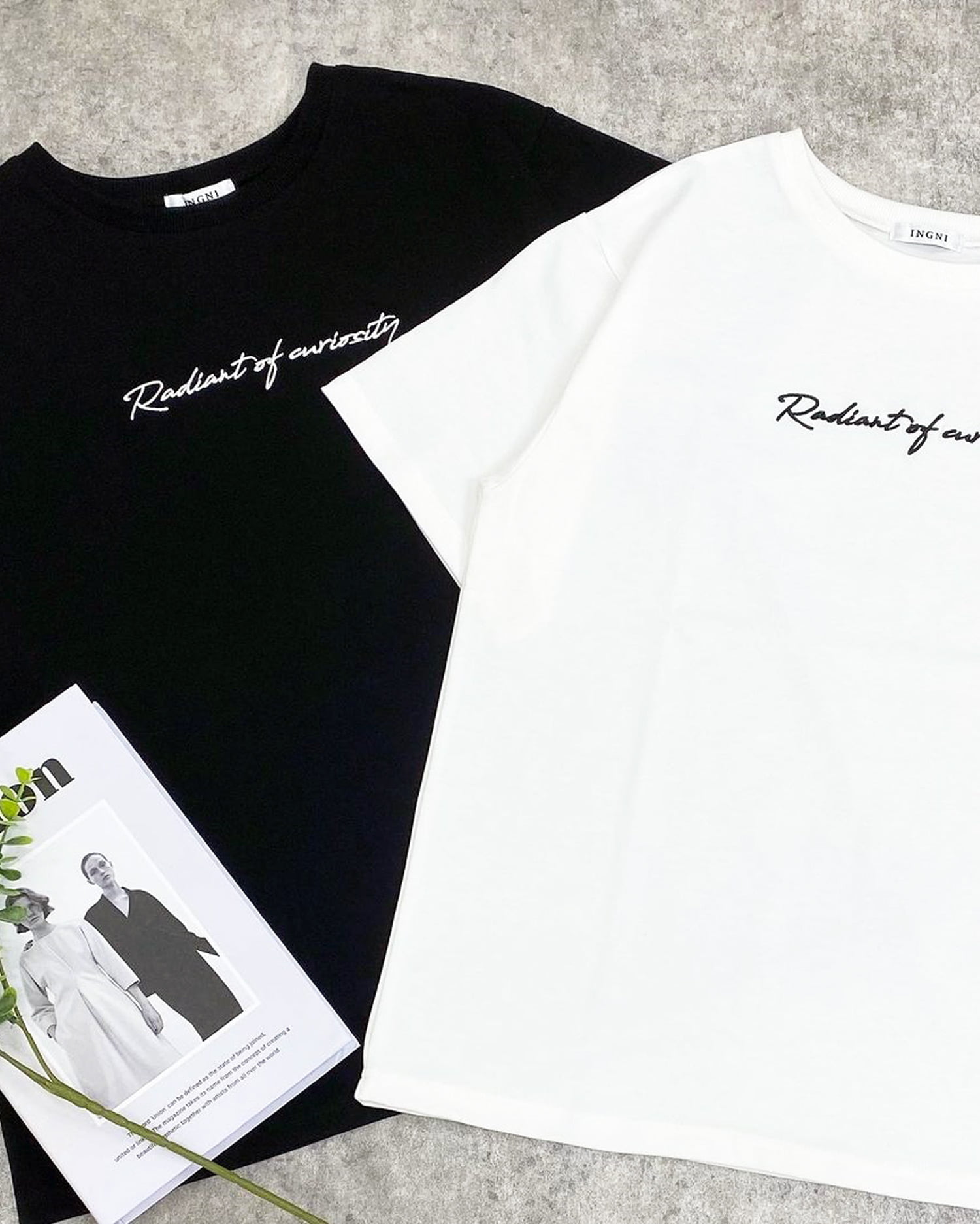 シンプル刺しゅうロゴTシャツ／B｜INGNI(イング) 公式通販