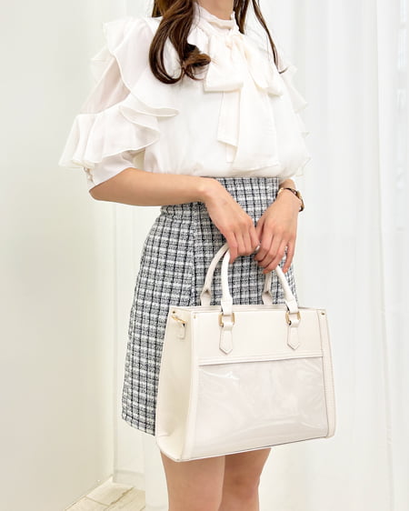 INGNI（イング） クリアポケット／スクエアショルダー ｱｲﾎﾞﾘｰ