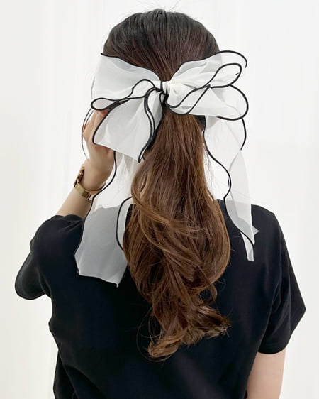メロー加工ヘアゴム