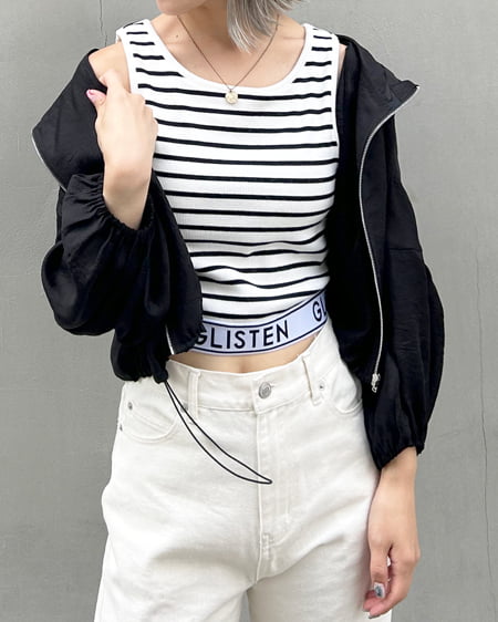 7分袖クロップドシアーマウンテンパーカー（ＯＵＴＬＥＴ）
