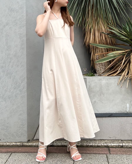 INGNI（イング） BACKオープンフレアキャミワンピース ｱｲﾎﾞﾘｰ