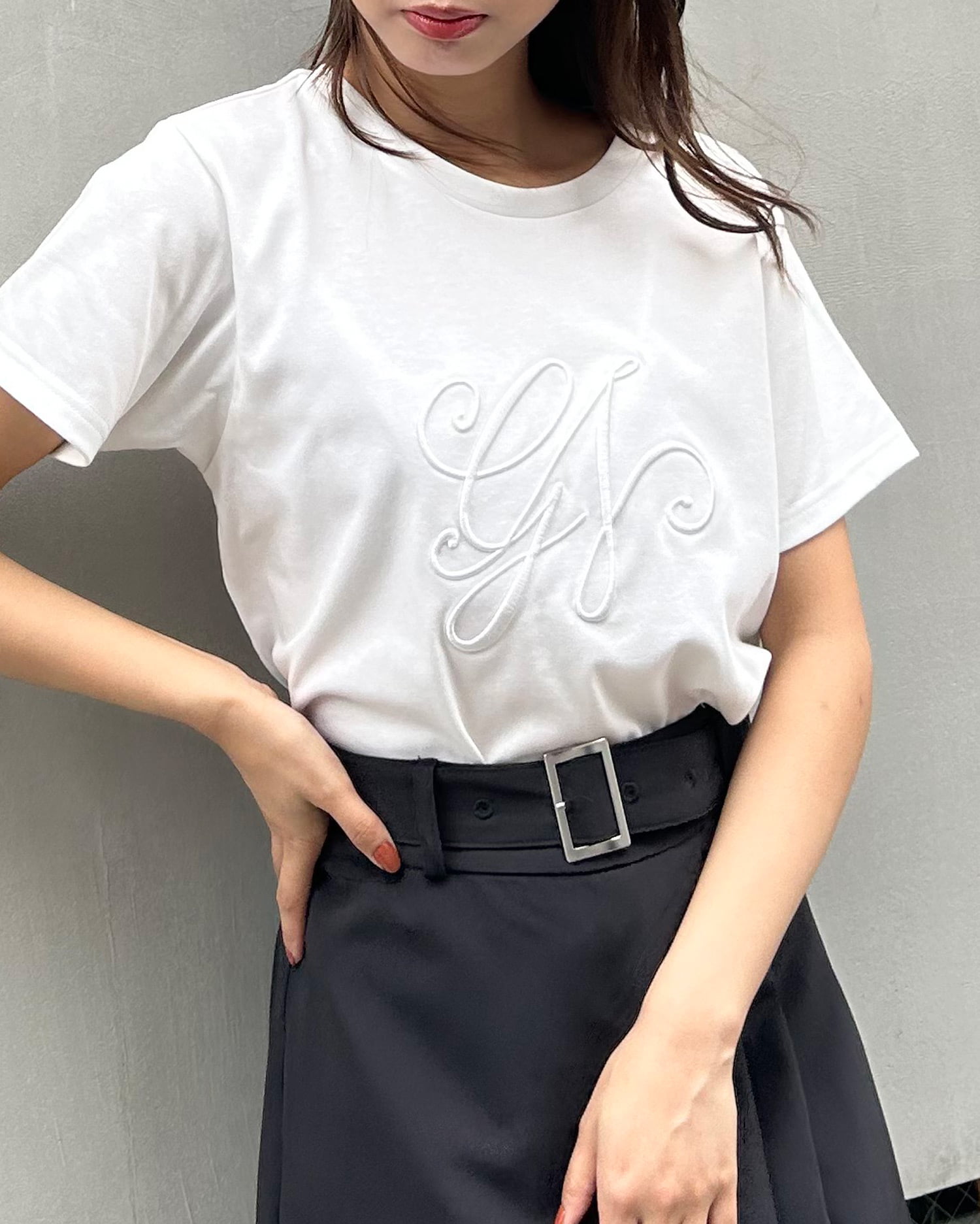 イニシャル刺しゅうロゴTシャツ｜INGNI(イング) 公式通販｜INGNI STORE