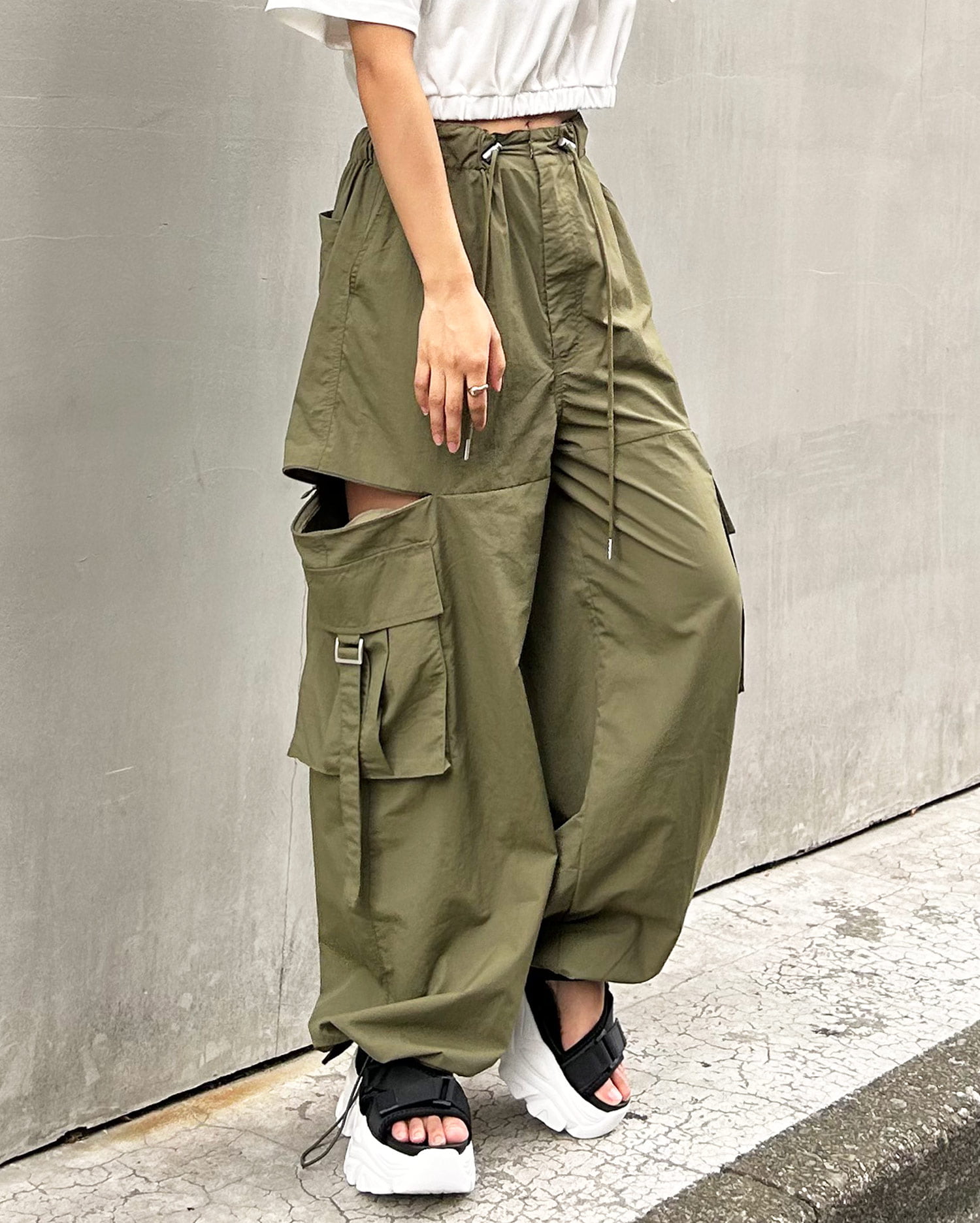 ＜nagonstans＞ カーゴパンツ 【36】 KHAKI 《完売品》