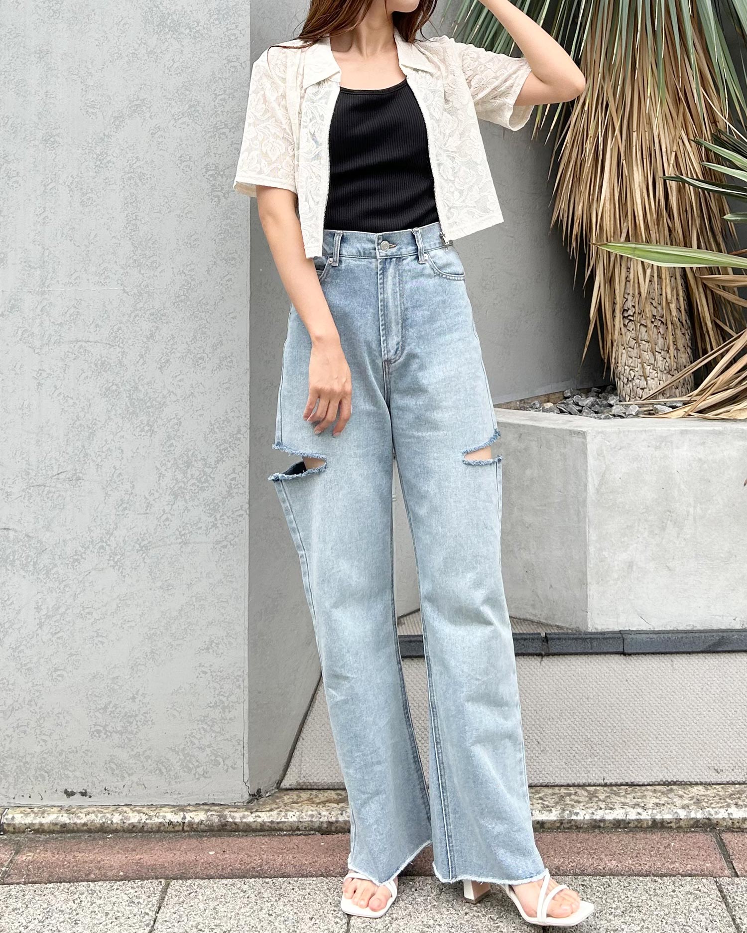 GRL INGNI その他 レディースまとめ売り 襟付フロントZIPレースカーディガン｜INGNI(イング) 公式通販｜INGNI STORE