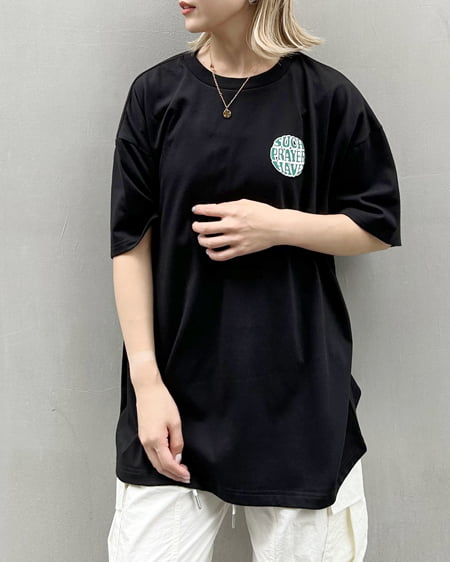 INGNI(イング) BackサークルロゴチュニックTシャツ ｸﾛ
