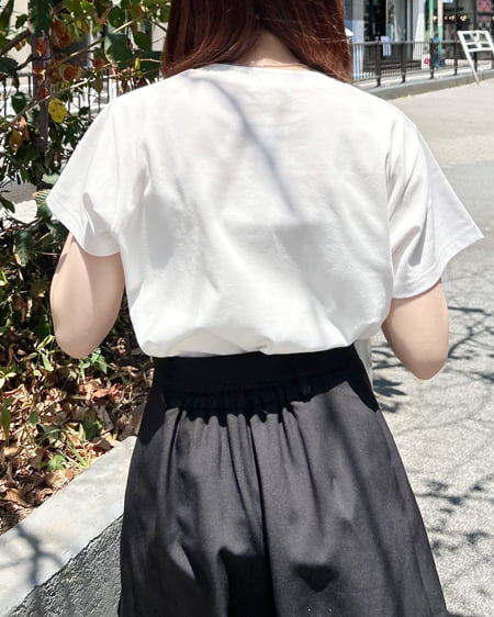 INGNI（イング） sweet刺しゅうロゴTシャツ ｵﾌﾎﾜｲﾄ/ﾋﾟﾝｸ