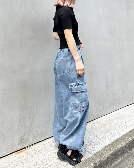 INGNI(イング) レースアップスニーカーソールサンダル クロ